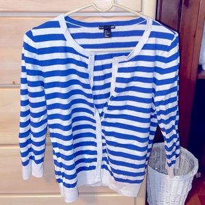 H&M STRIPED CARDIGAN